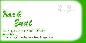 mark endl business card